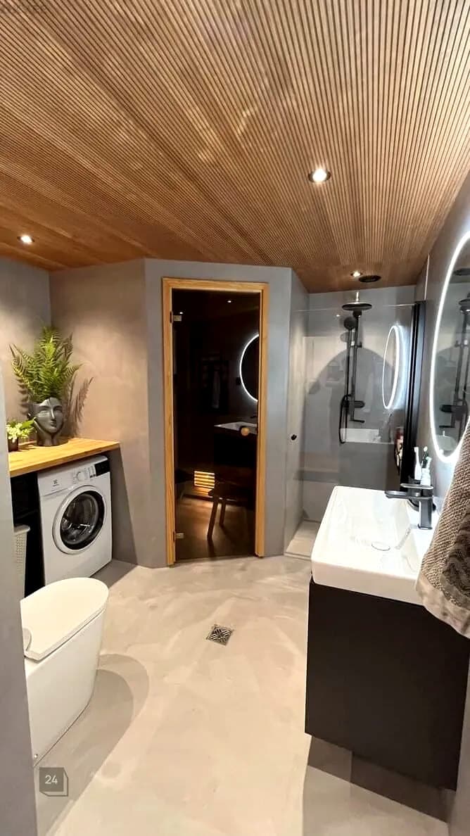 Redesigned bathroom.