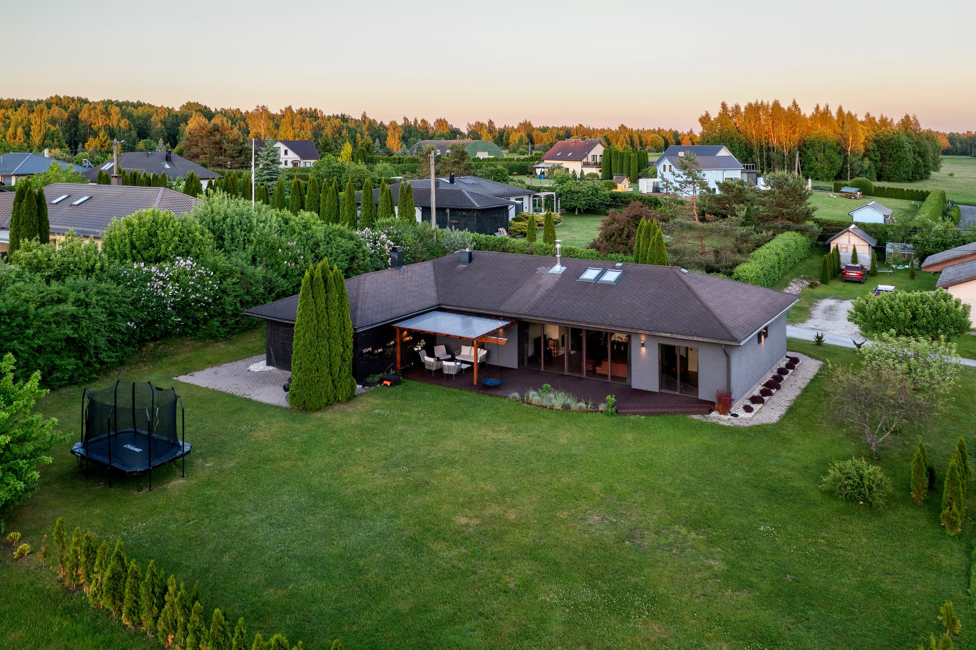 House exterior after renovation.