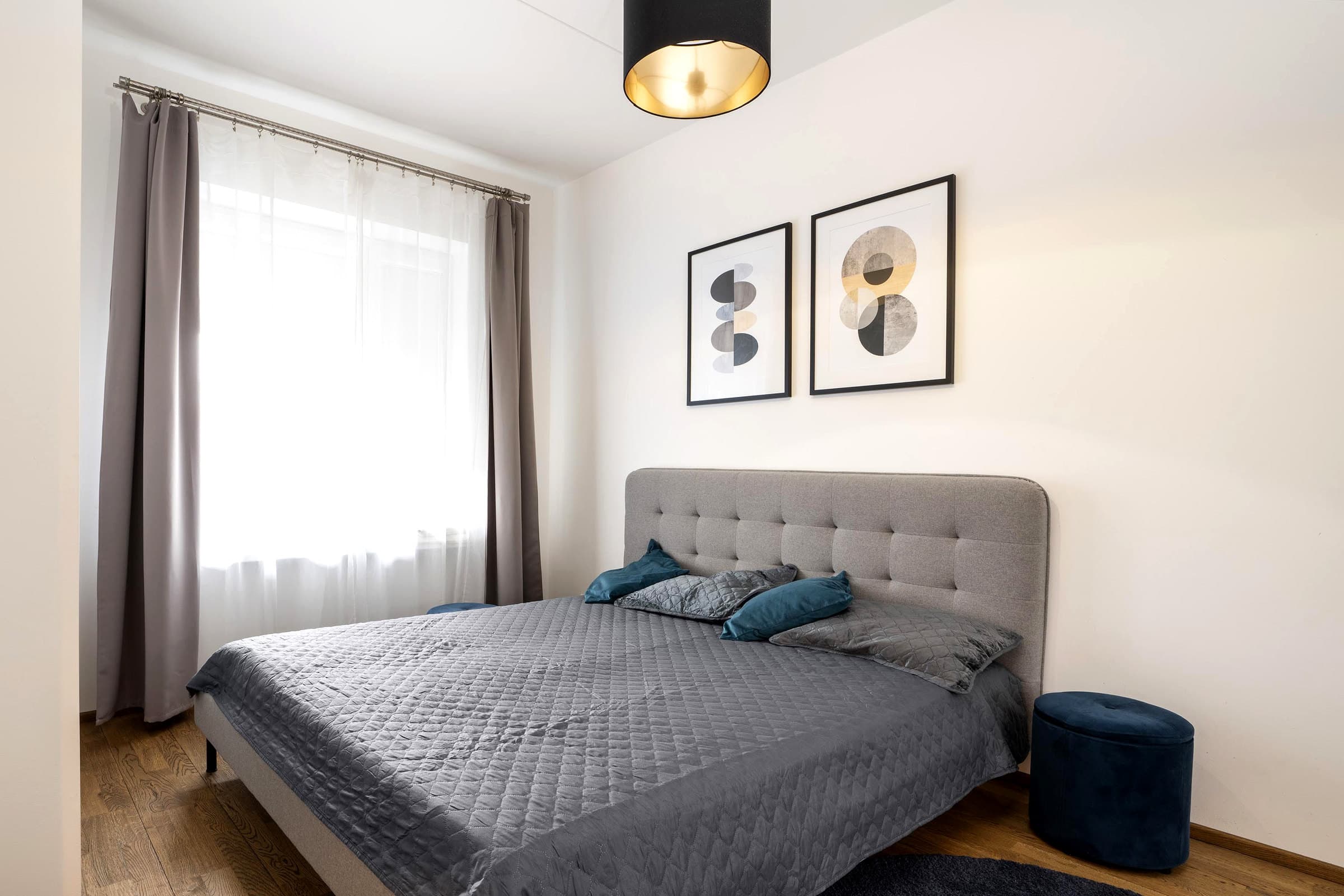 Styled bedroom.