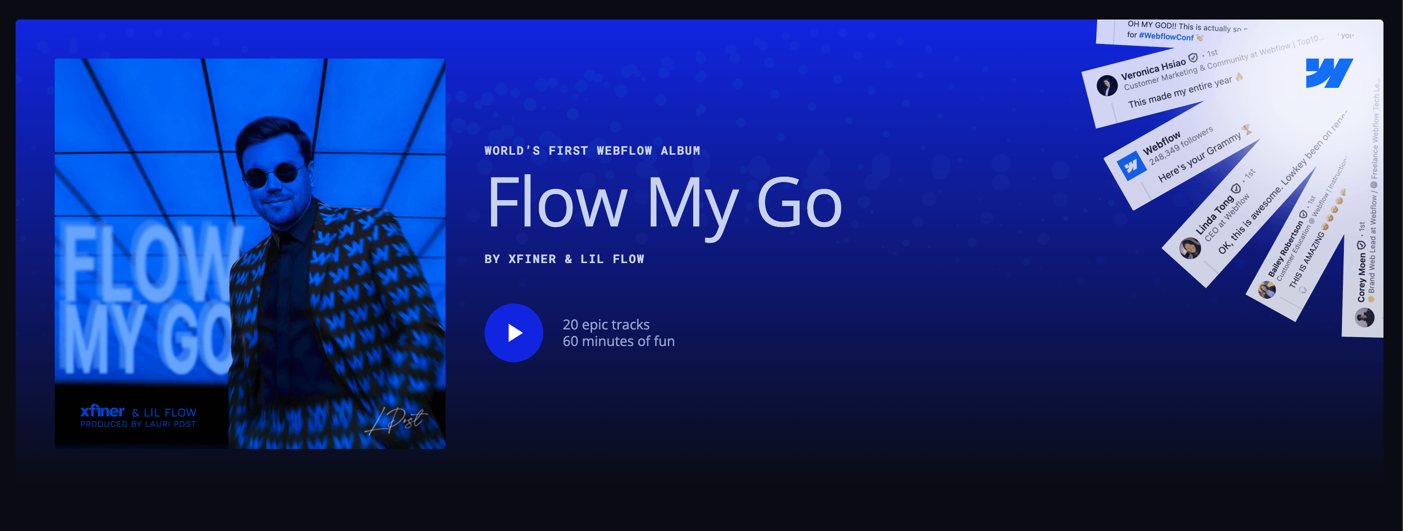Flow My Glow Webflow album artwork