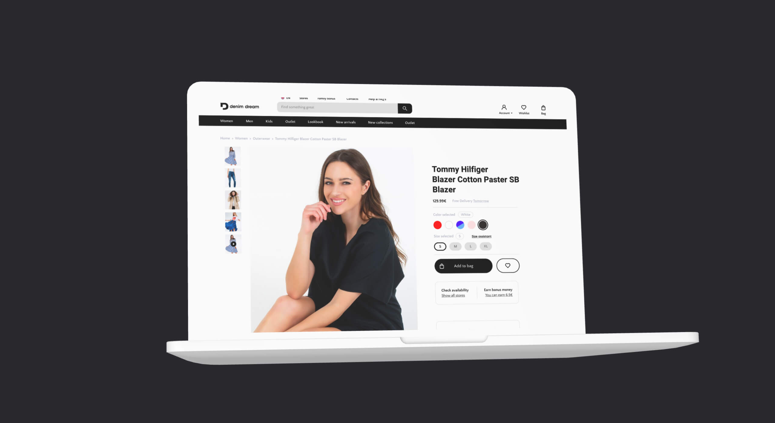 Denim Dream's eCommerce website & iOS, Android app redesign project image 7